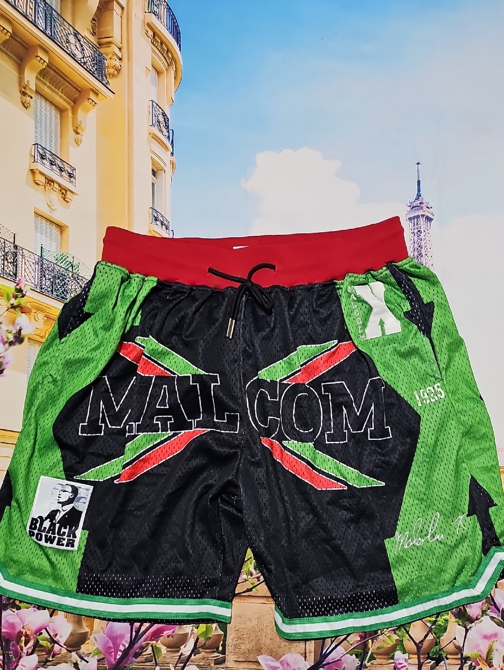 Malcolm X Basketball‎ Shorts Size Large New